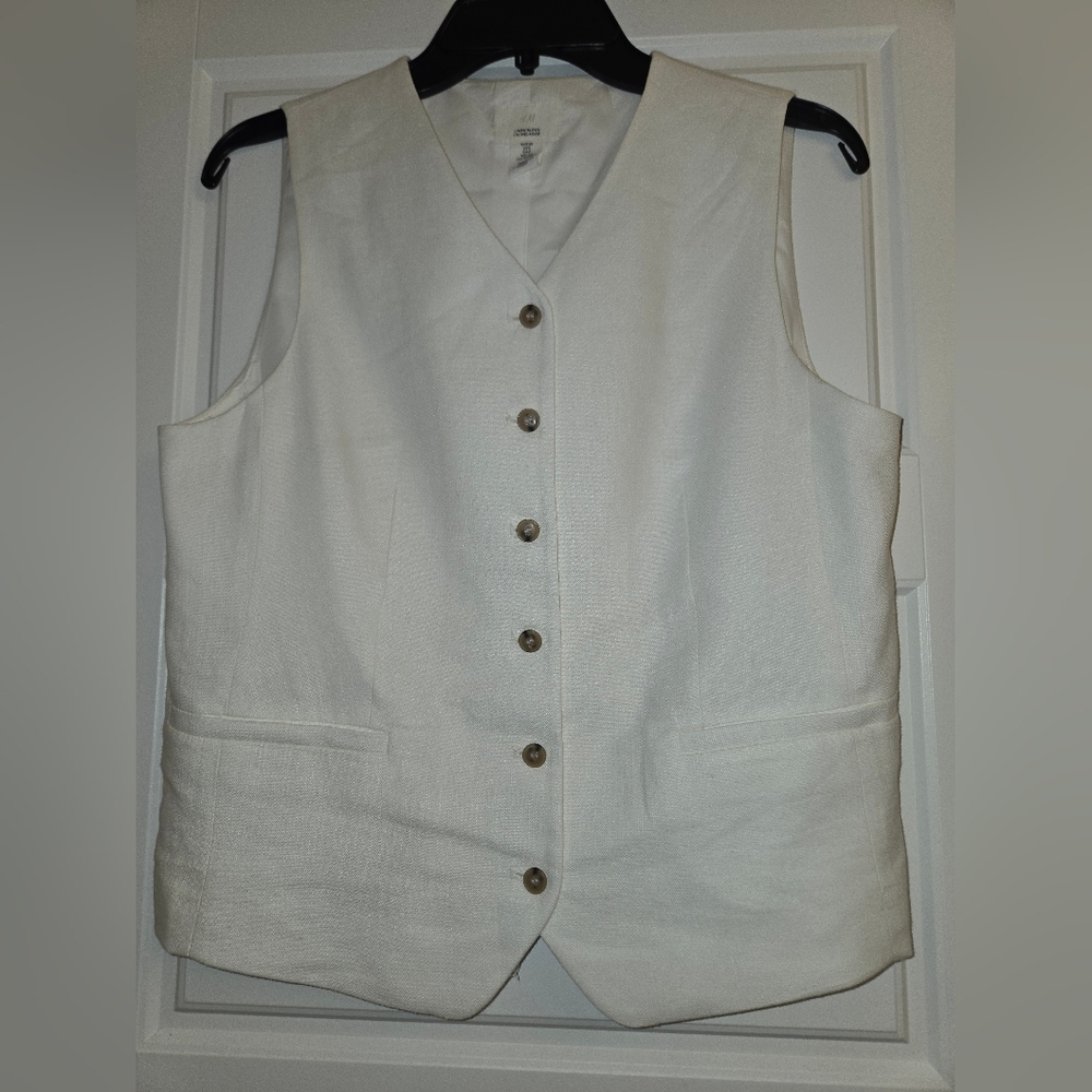 H&M Linen Blend Vest